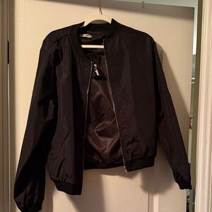 Zeagoo Black Bomber Jacket